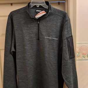 Men's fleece 1/2zip pullover with Camaro badge
